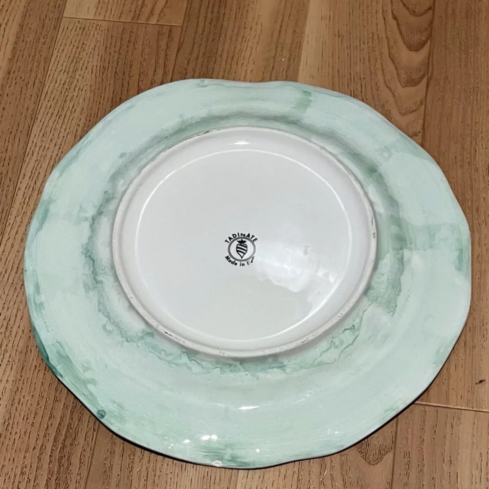 12” Ceramic Plate with Olive Branch